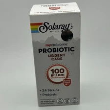 SOLARAY MYCROBIOME PROBIOTIC 100 BILLION CFU URGENT CARE FORMULA 30 Cap 05/2026