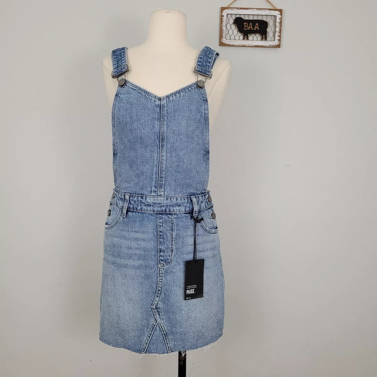 Overall short dress sale