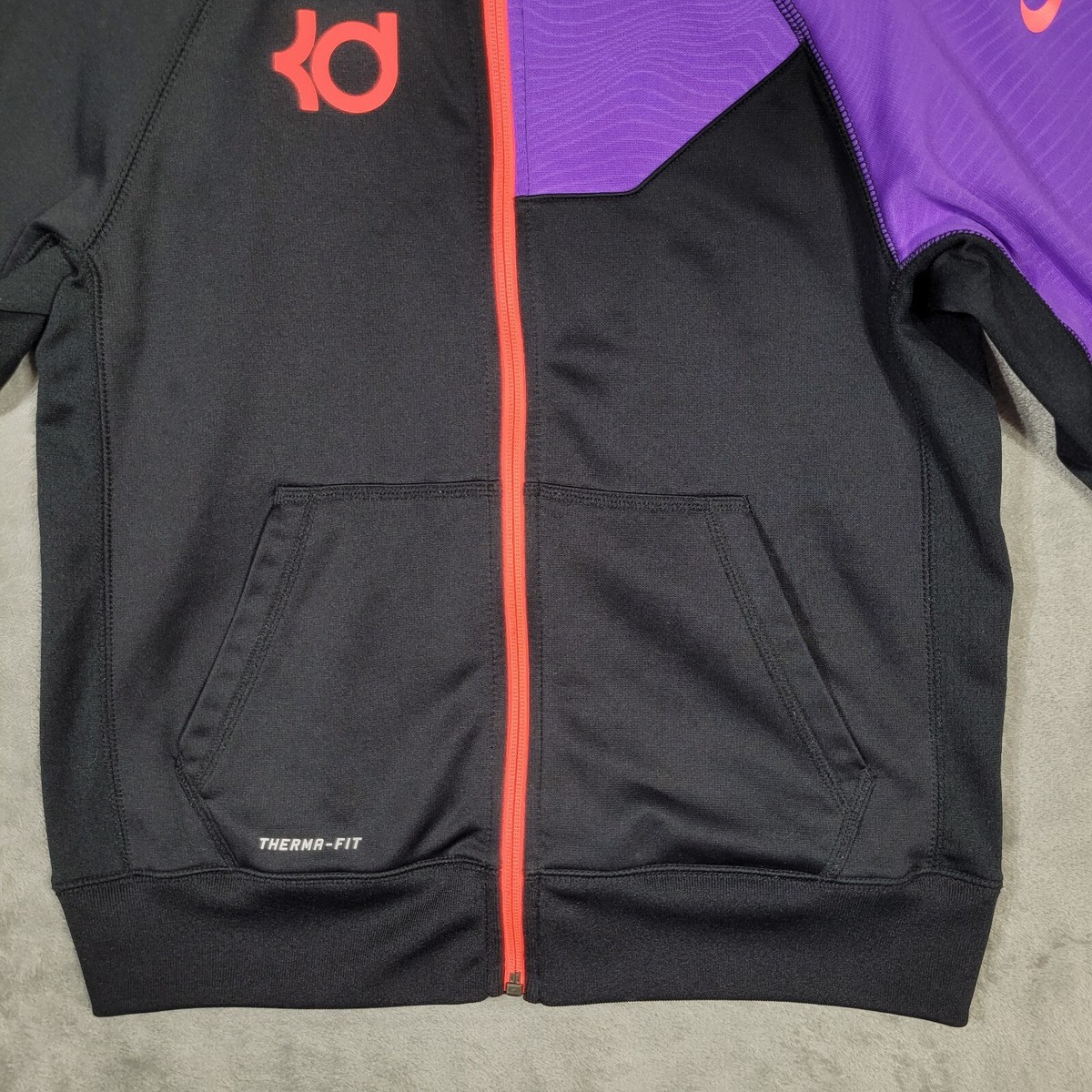 Nike Dri Fit Boys Large KD Kevin Durant Hooded Full Zip Jacket