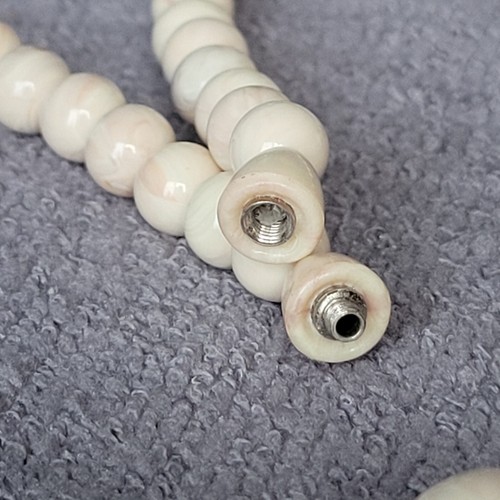 Vintage Avon Dessert Sands Marbled Beaded Necklace & Bracelet Set Lucite 1988 - Picture 9 of 12