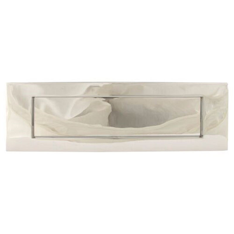 TSS Victorian Sprung Letter Plate Chrome (TSSLET12X4C)