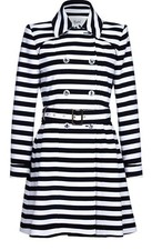 Yumi Stripe Trench Coat 14