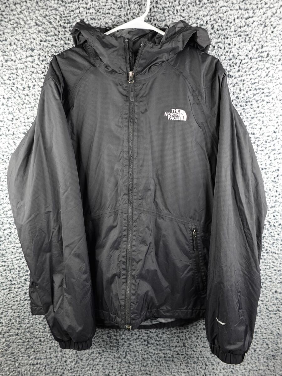 North Face Hyvent Jacket Mens Size L Black Full Zip North Face Hyvent Jacket Mens Size L Black Full Zip