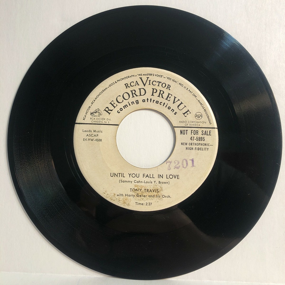 洋楽 HAROLD McNAIR 45RPM RCA 1742 Harold McNair – Indecision / The Hipster – Vinyl (7