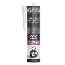 Adhesive Guru AG740 Ultra Tack Hybrid Construction Adhesive 10.5 fl oz,