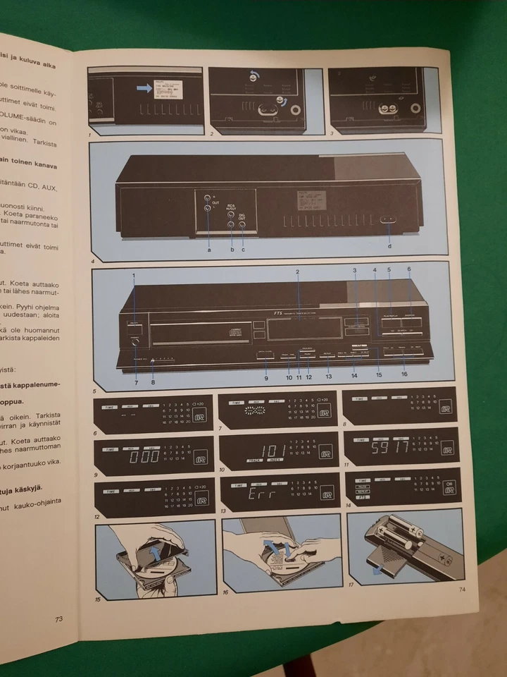 PHILIPS CD-473 MANUALE USO DIVERSE LINGUE - Immagine 3 di 3