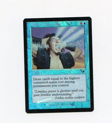 Rush of Knowledge FOIL Scourge NM-/LP Magic the Gathering MTG b