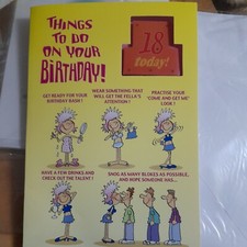 18 today  Birthday Card With Flashing Detachable Badge
