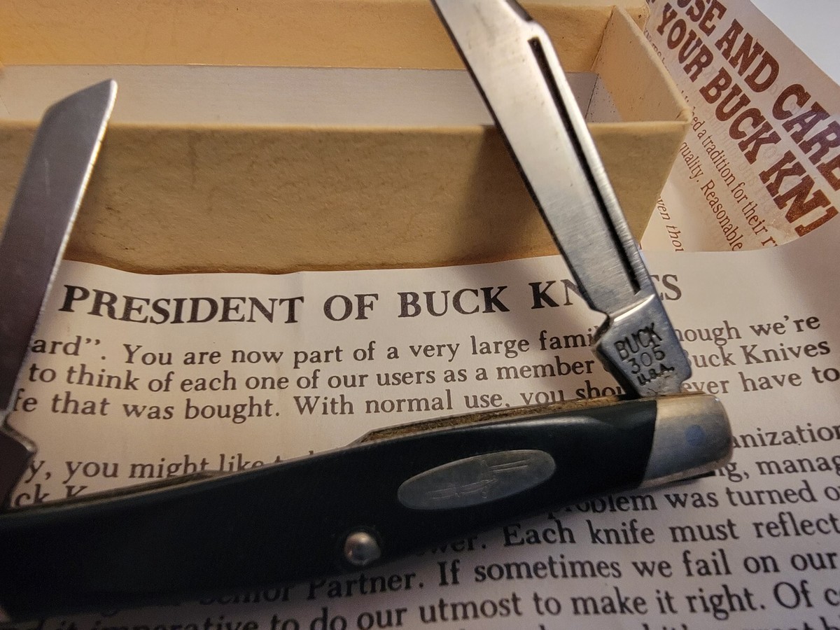 ビンテージBUCkナイフ　1980年製 Vintage 1970's to 1980's Buck USA 305 Lancer Knife New with