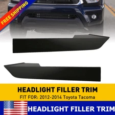 2 Front Left Right Headlight Filler Trim For Toyota 12-14 Tacoma Car Accessories