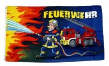 Flagge / Fahne Feuerwehr Feuerwehrmann Hissflagge 90 x 150 cm
