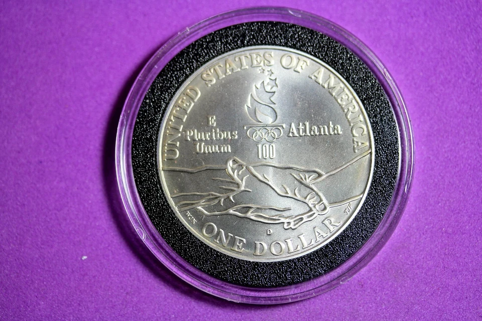 ESTATE FIND 1995 D Atlanta Paralympics Silver Dollar #M7840 - Image 2 of 2