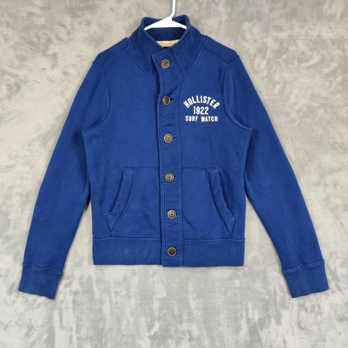 Hollister Sweatshirt Men S Blue Button 