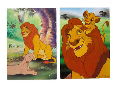 Lot of 2 Disney THE LION KING Postcards