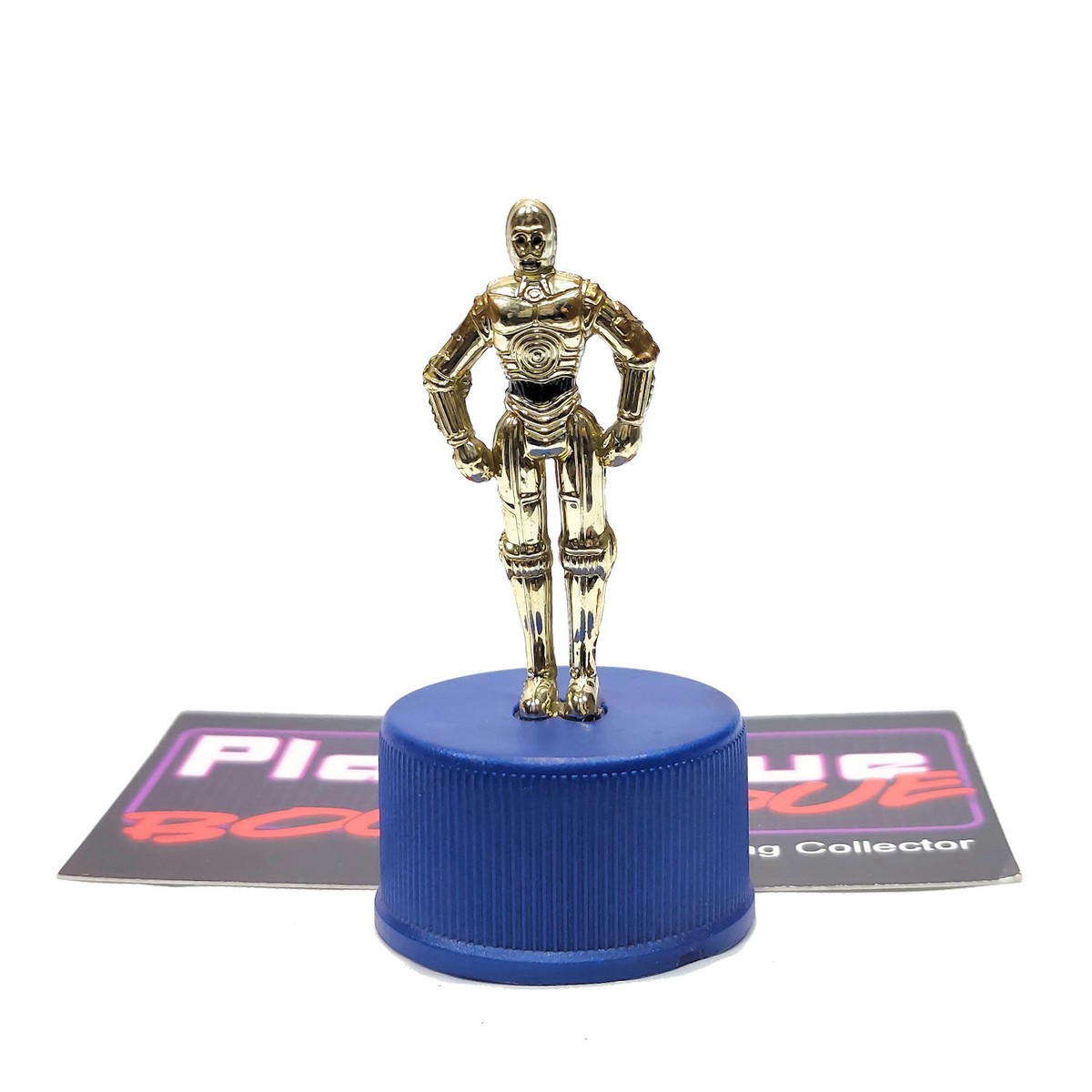 Star Wars C-3PO Gold Chrome EP1 PEPSI BOTTLE CAP MINI FIGURE TOP 