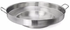 Large Mexican Wok Comal Cazo Griddle Fryer Deep Fry Pan Stainless Steel 23"
