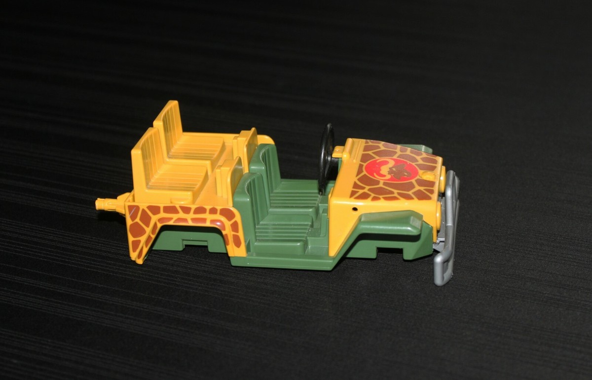 PLAYMOBIL PI&Egrave;CE 4832/ JEEP SAFARI REMORQUE SAVANE ESSIEUX PNEUS