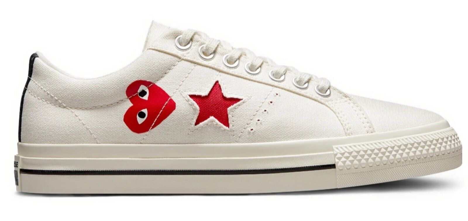 CONVERSE x COMME DES GARÇONS PLAY RED One Star Shoes 3-12 | eBay