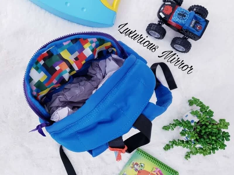 Lego Niños Azul Mochila Acolchada Bolso Puffer Ladrillo Bolso Escolar 13" Nuevo Foto 2 de 4