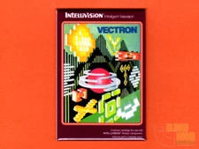 Mattel Intellivision Vectron box art 2x3" fridge/locker magnet 