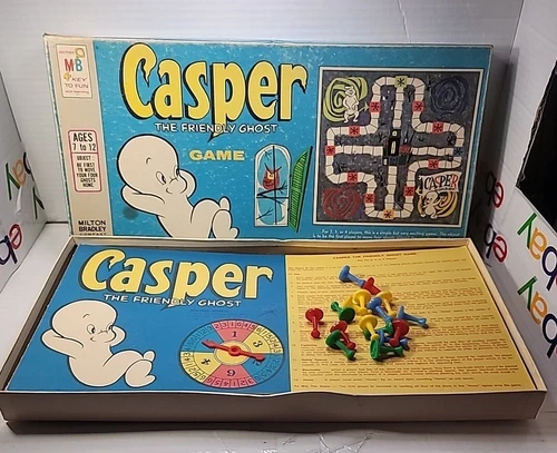 Vintage 1959 Milton Bradley CASPER THE FRIENDLY GHOST Board Game Complete