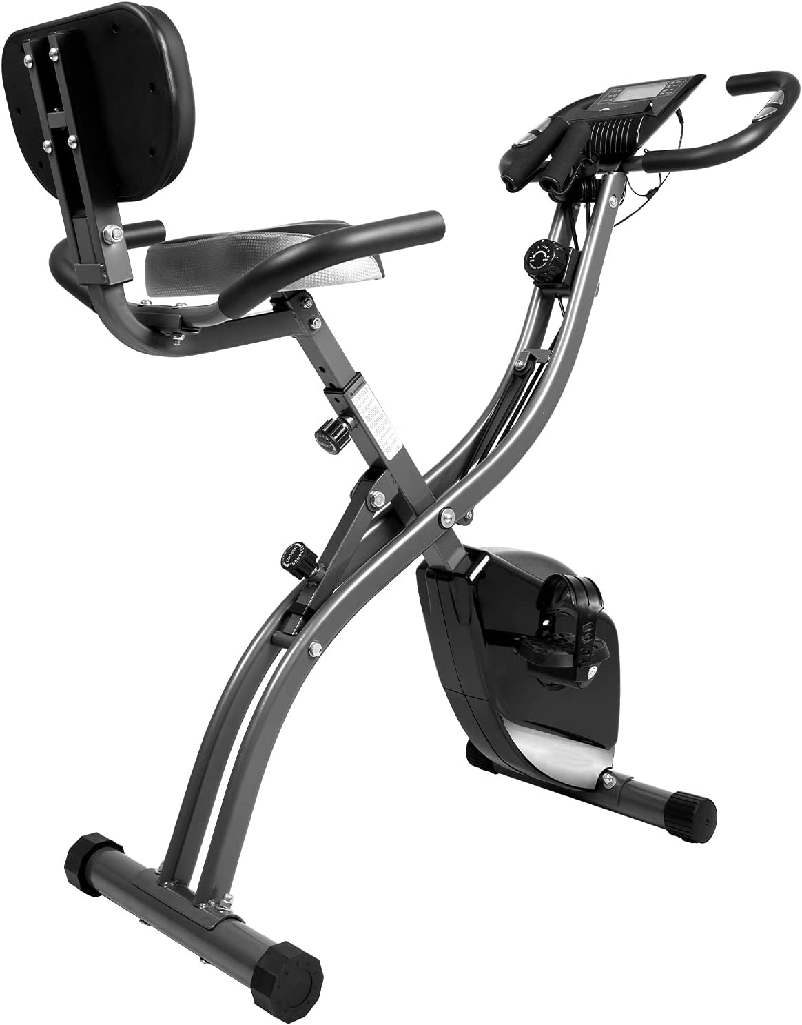 Exercise Bike Stationary Bike, Ultra-Quiet Folding Indoor Cycling Bike with 8-Le