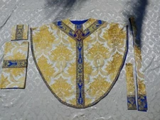 Brand New Custom Order Marian Gothic Chasuble with Hand Done Embroidery