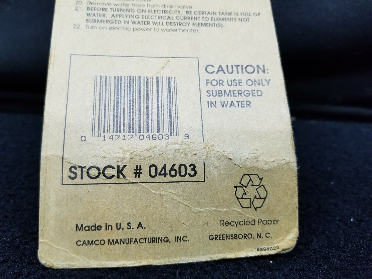 CAMCO Home Water Heater Parts for sale