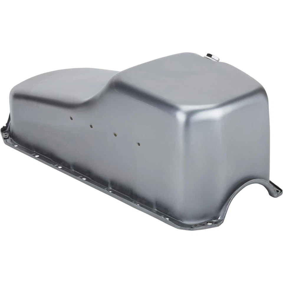 Stock cárter de aceite de acero crudo, se adapta a Chevy bloque pequeño 1957-79 Foto 3 de 4