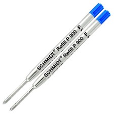 2 Pack - Blue-P900-Fine Tip Schmidt Parker Style Blue,blue-p900-fine