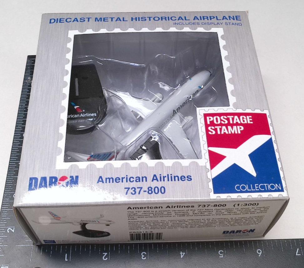 1:300 American Boeing 737-800 Commercial Jet Plane by Daron Stamp