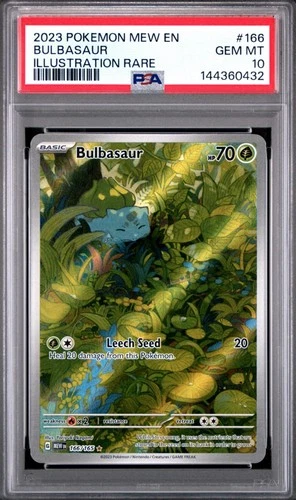 2023 Pokemon MEW-EN 151 Bulbasaur Special Illustration Rare #160 PSA 10 Gem Mint