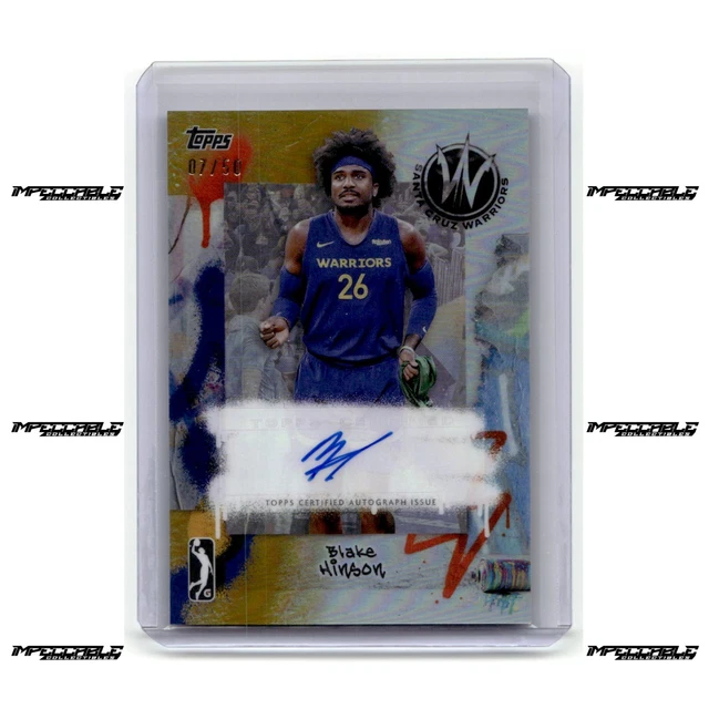 2024-25 Topps G-League - Gold #AU-BH Blake Hinson Auto /50