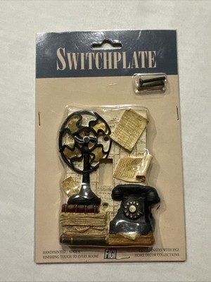 VINTAGE Switchplate 1998 LIGHT SWITCH PLATE STUDIOUS HOME OFFICE DECOR