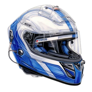 Racing Driver Helmet Motorbike Helmet Self Adhesive Vinyl Sticker