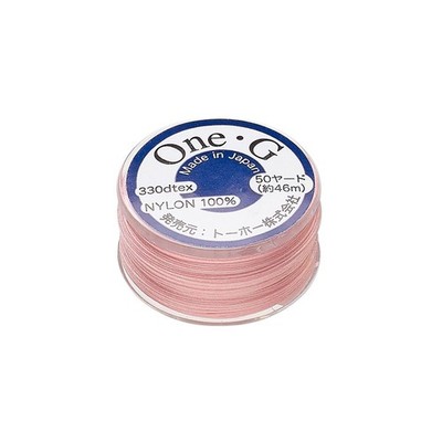 Toho One-G Nylon Thread 50 yard bobbin Pink