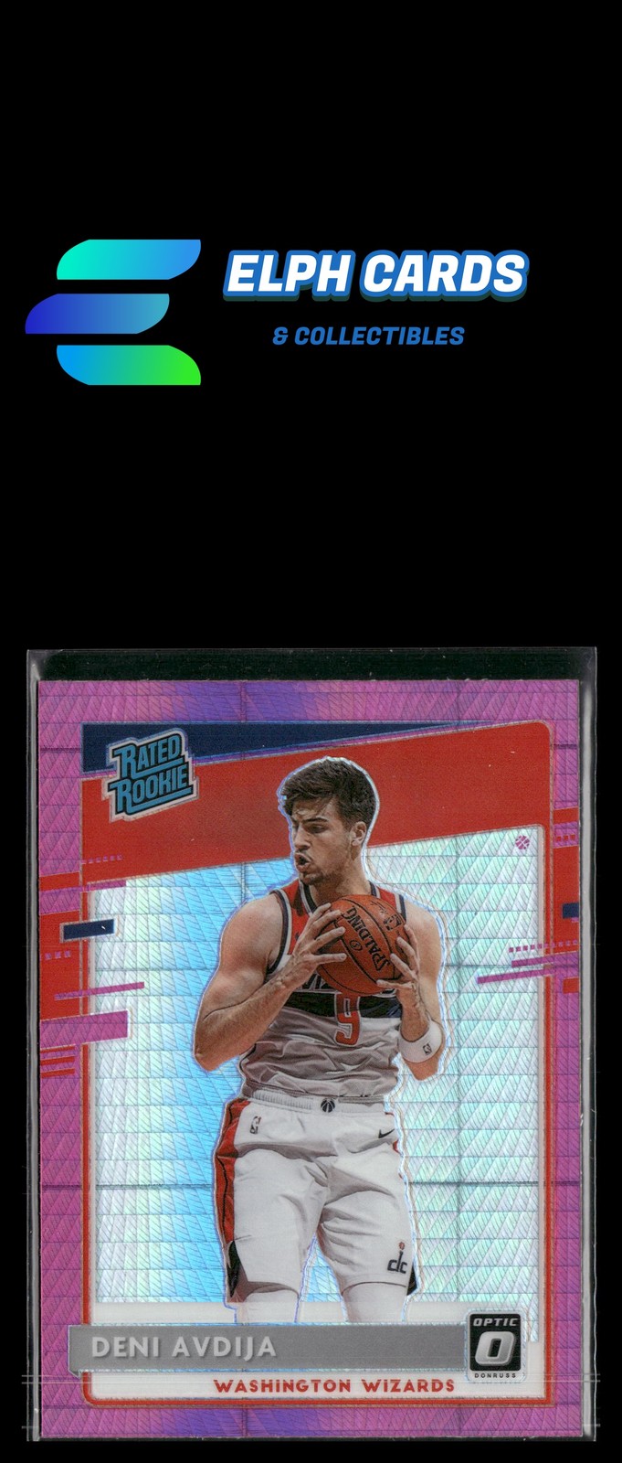 2020-21 Donruss Optic #159 Deni Avdija Hyper Pink