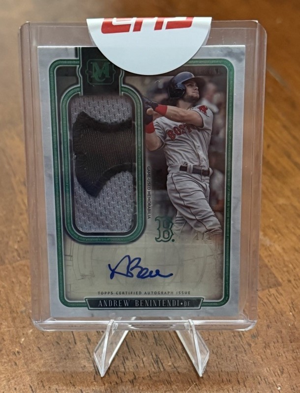 Topps Museum Collection Andrew Benintendi Auto Patch Relic 1/1