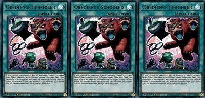 3x Obedience Schooled  | BLAR-EN071 | UR | 1st Ed | NM | YuGiOh