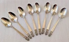 New ListingAntique royal danish international sterling Teaspoon set of 8 NO MONO 6"