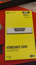 Corsair Vengeance DDR5 RAM 64GB 2x32GB 5200MHz White