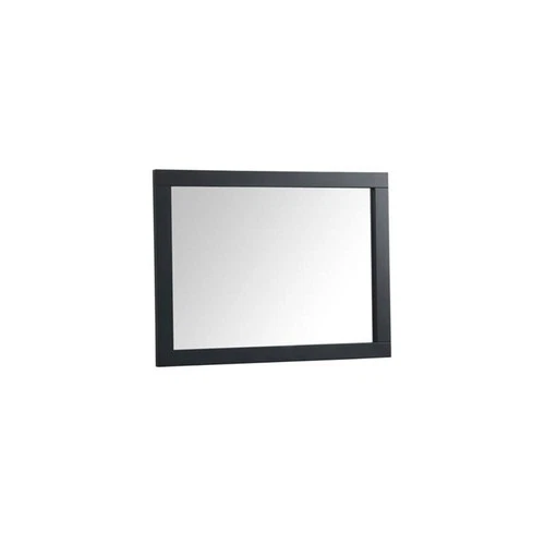 Elegant Decor Aqua 24x32" MDF Wood and Metal Vanity Mirror in Black - Picture 5 of 8