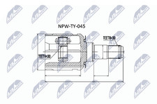 Gelenksatz Antriebswelle Vorderachse Hinterachse für TOYOTA 4 RUNNER V FJ