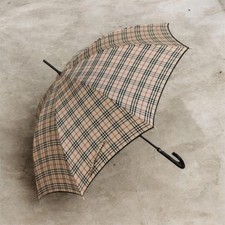 Class Burberry Nova Check Long Umbrella Women Accessory Original Collection