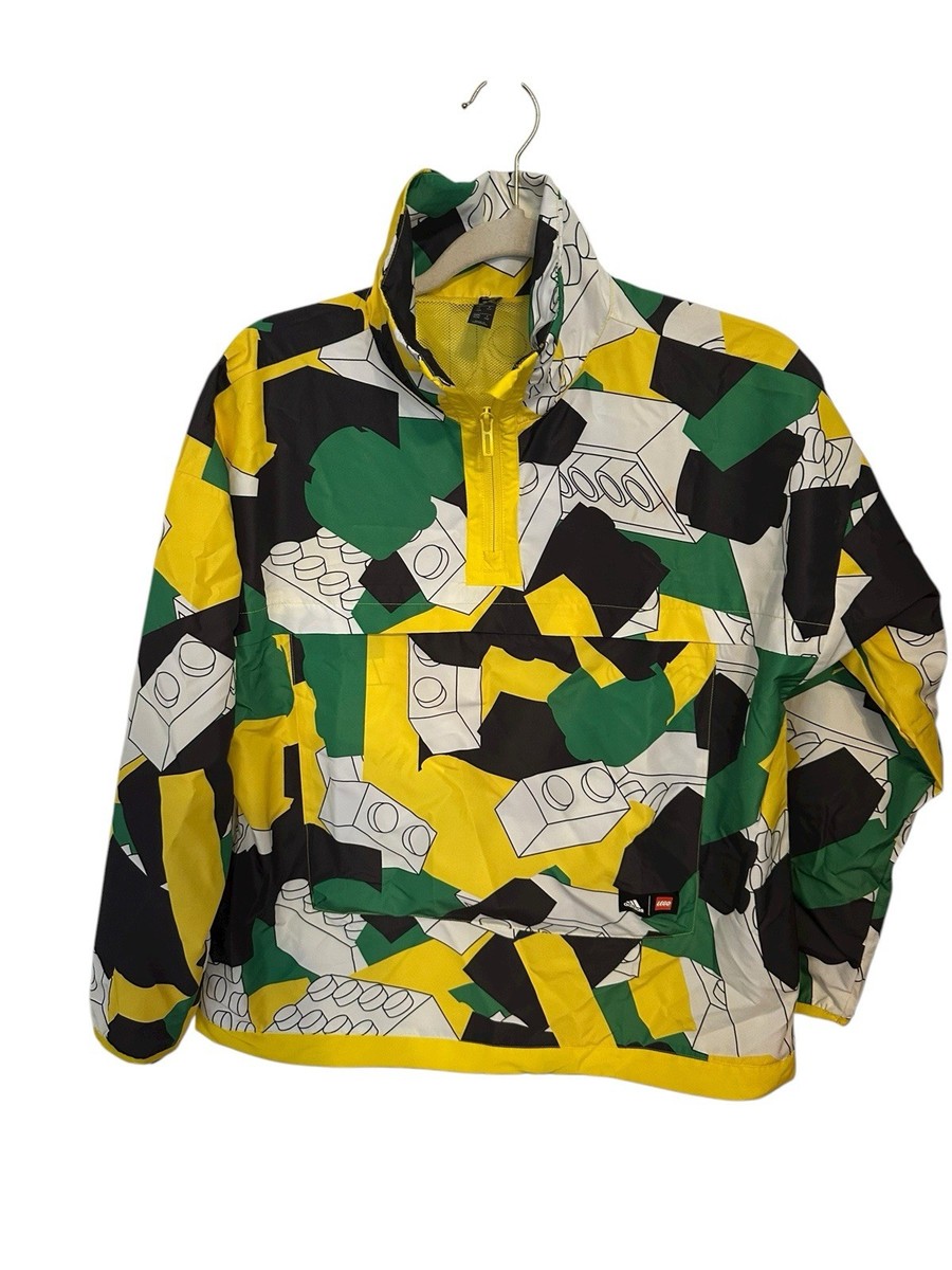 adidas X Classic Lego Half Zip Windbreaker Jacket Yellow Green