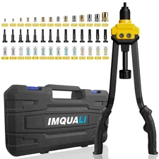 IMQUALI Rivet Nut Tool Rivet Nut Kit, 16 Rivnut Tool Kit with 14 Metric  SAE ...
