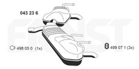 Ernst EndschalldäMpfer NachschalldäMpfer 043236 FüR Opel Vectra Signum CC Z03