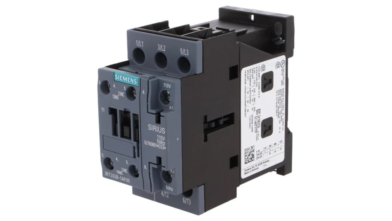 3RT2028-1AF00 Contactor 3-pole NO x3 Auxiliary contacts NO + NC 110VAC /T2UK