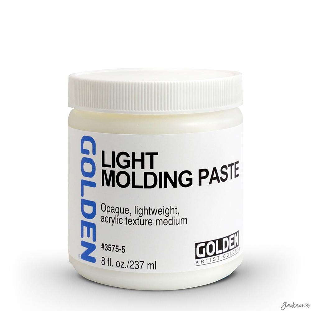 Golden Light Molding Paste Acrylic Medium 237ml Textured Matte Art Surface