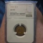 1926 $2.5 INDIAN HEAD GOLD COIN NGC AU 55🔥 🔥